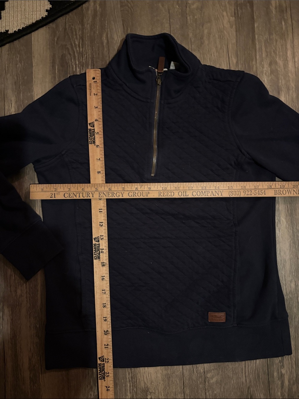 LL Bean Women's Quilted Quarter-Zip Pullover XS - Picture 4 of 6
